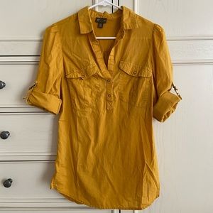 Anthropologie 3/4 button up shirt